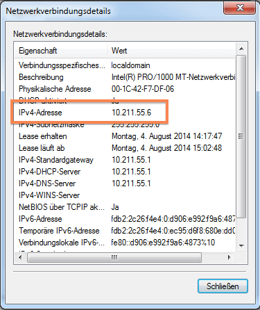 IP-Adresse im Whois-Verzeichnis suchen