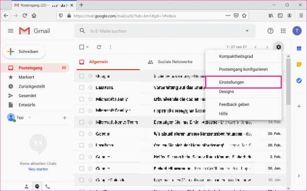 Methoden zur Änderung des E-Mail-Namens