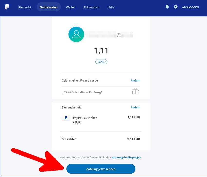 Wie kann ich eine PayPal-Überweisung tätigen?