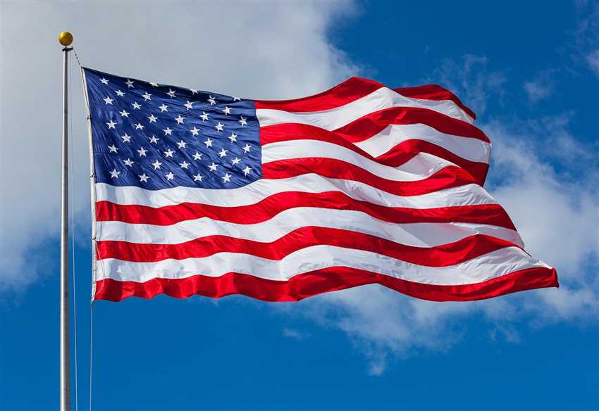 Wie sieht die Flagge von der USA aus