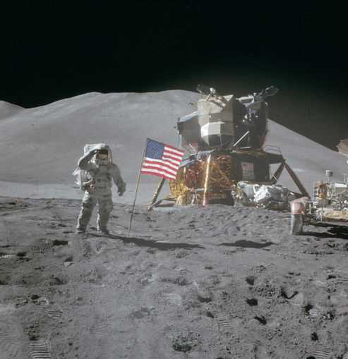 Amerikanische Astronauten auf der Apollo 11 Mission